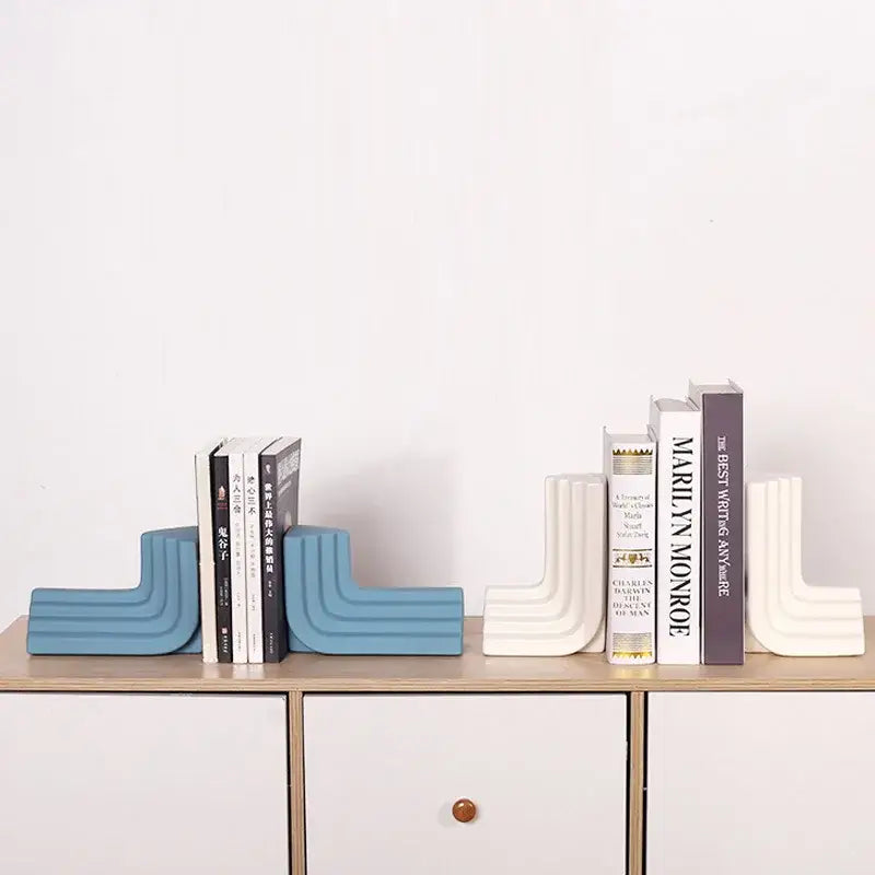 stylish ceramic bookend for organizing books