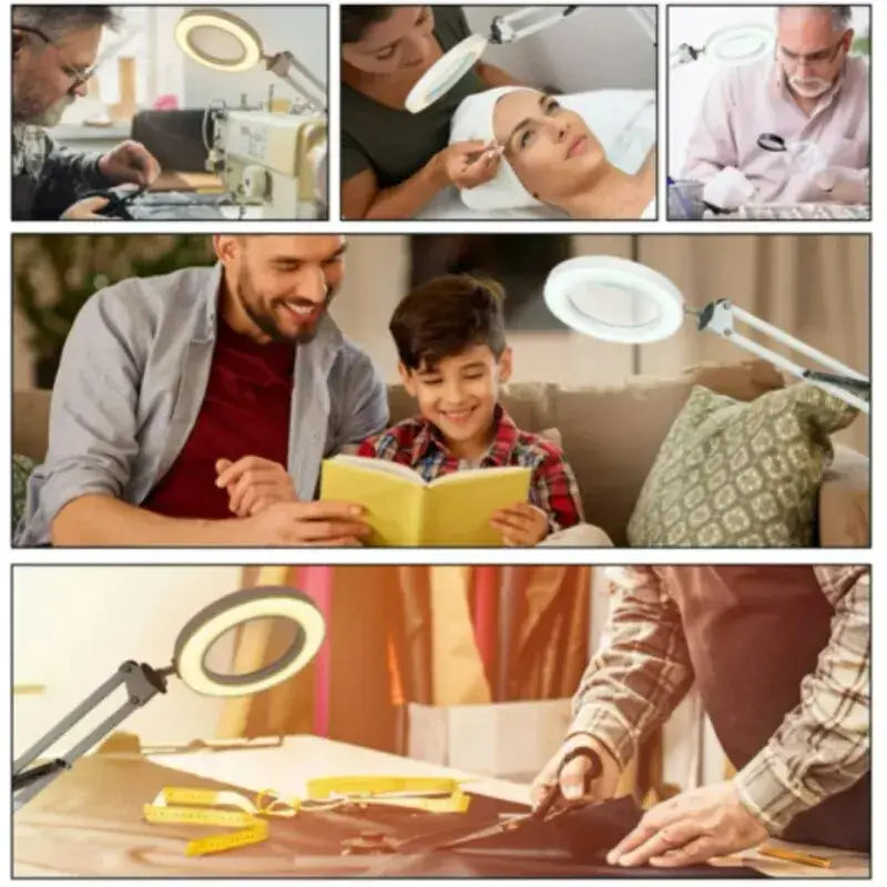 clip on magnifying light for reading