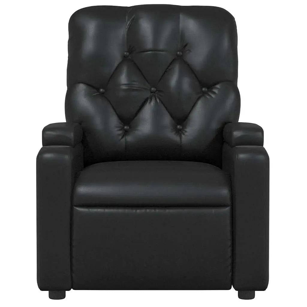 stylish reading chair in leather