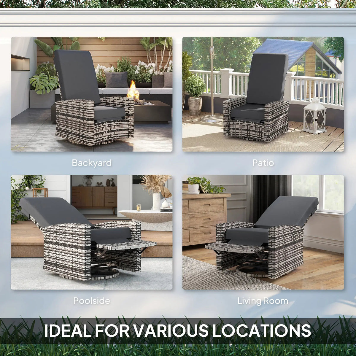 stylish outdoor chair for reading