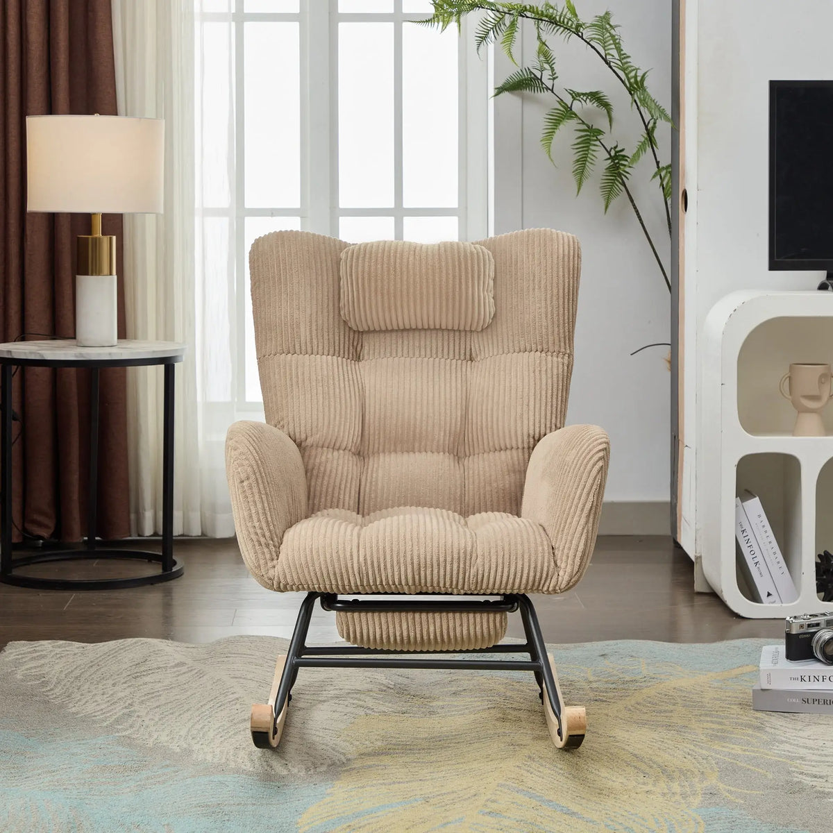 soft upholstered chair for enjoying books