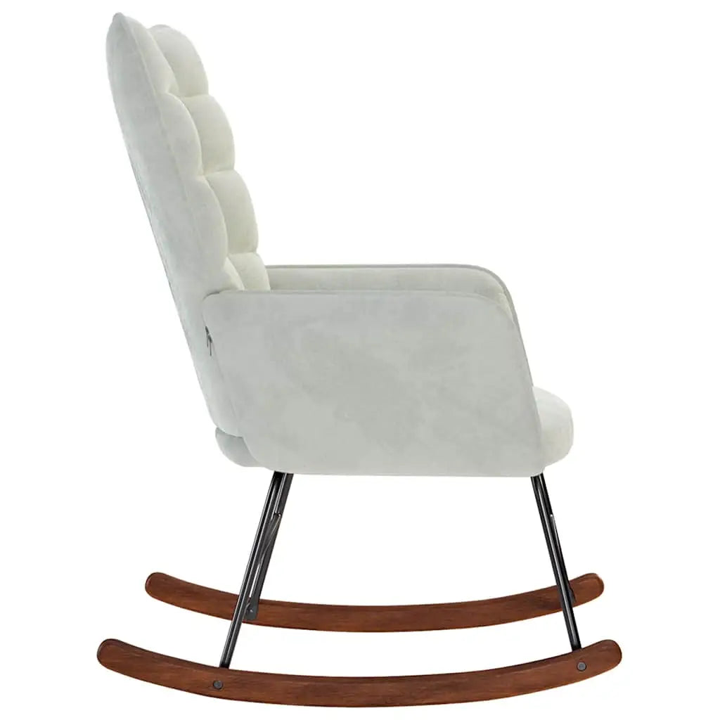 sophisticated lounge chair in velvet