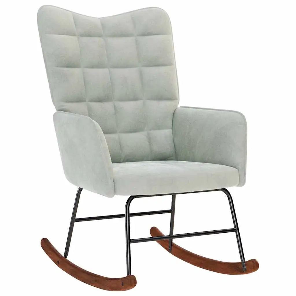 stylish reading chair with velvet upholstery