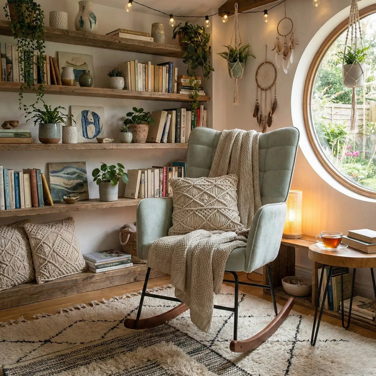Comfy Reading Chair Velvet