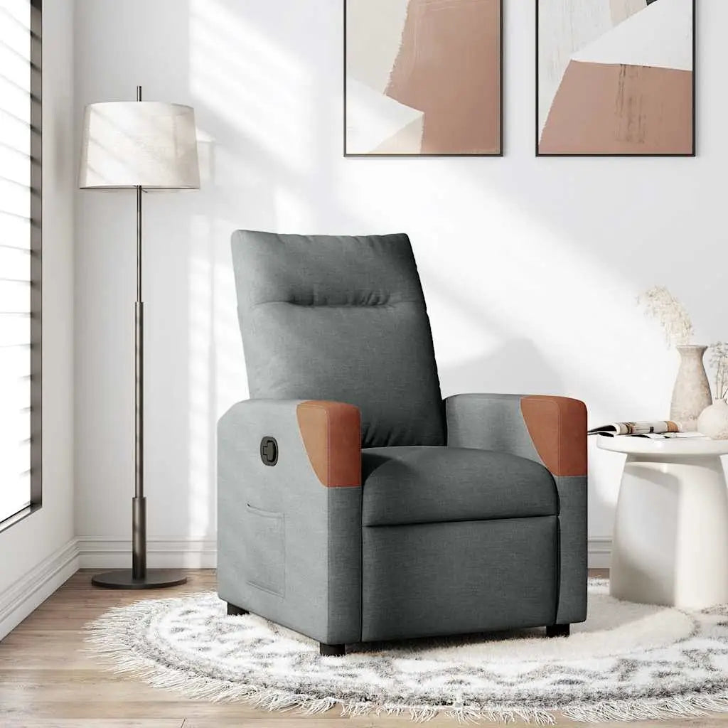 luxurious reading chair and footrest
