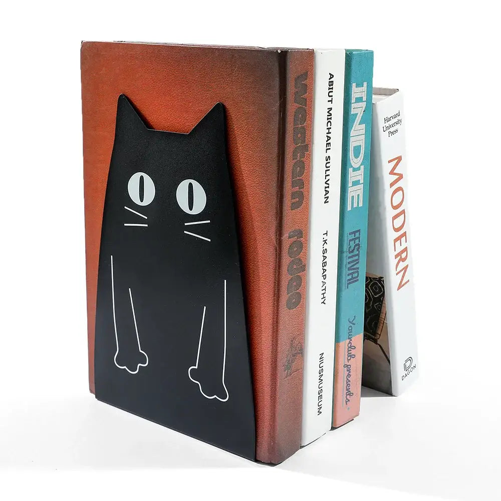 artistic bookend for unique desk setup