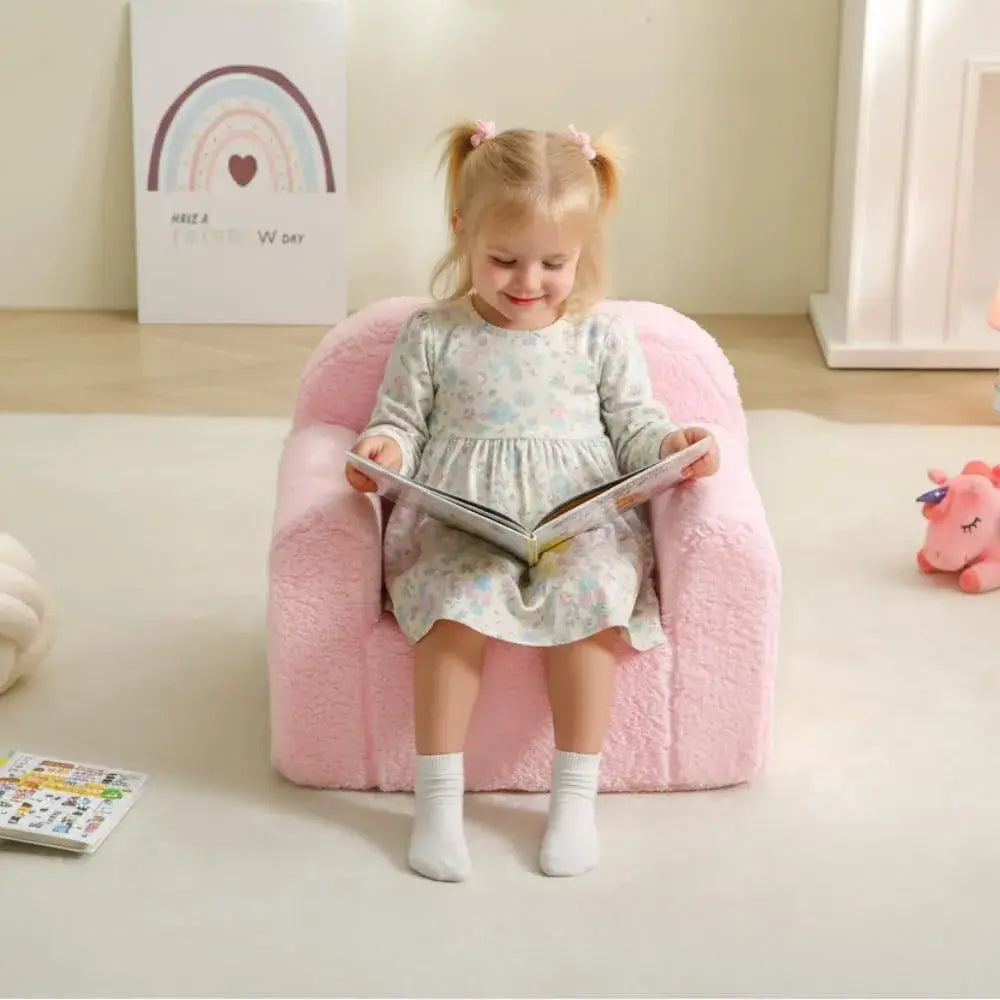 Cozy kids reading chair