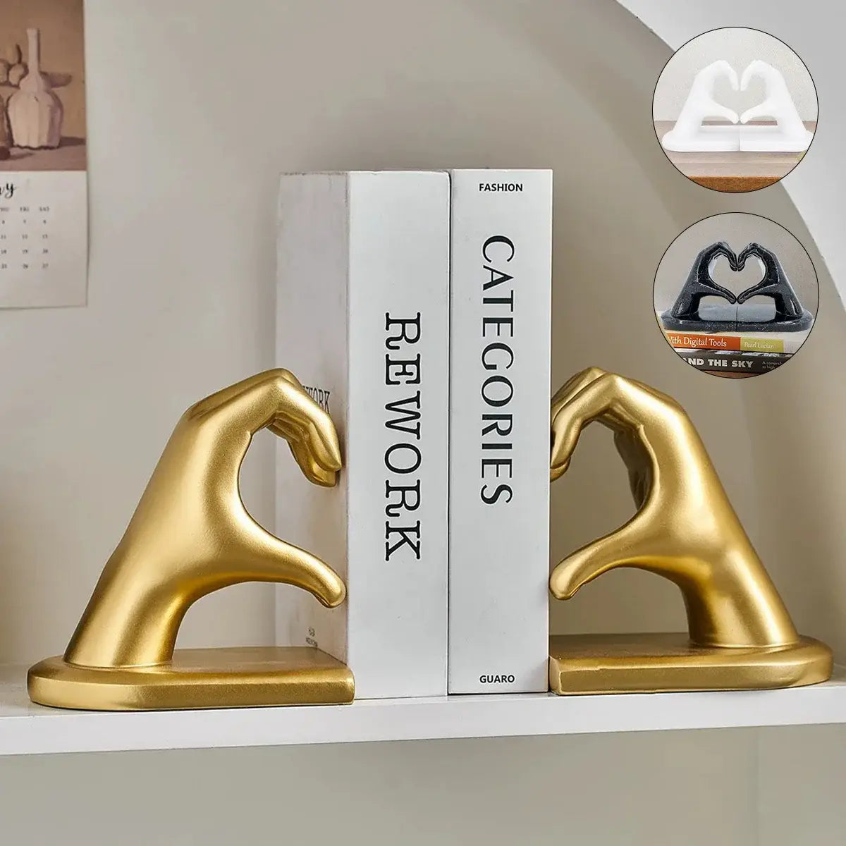 unique bookshelf support bookend