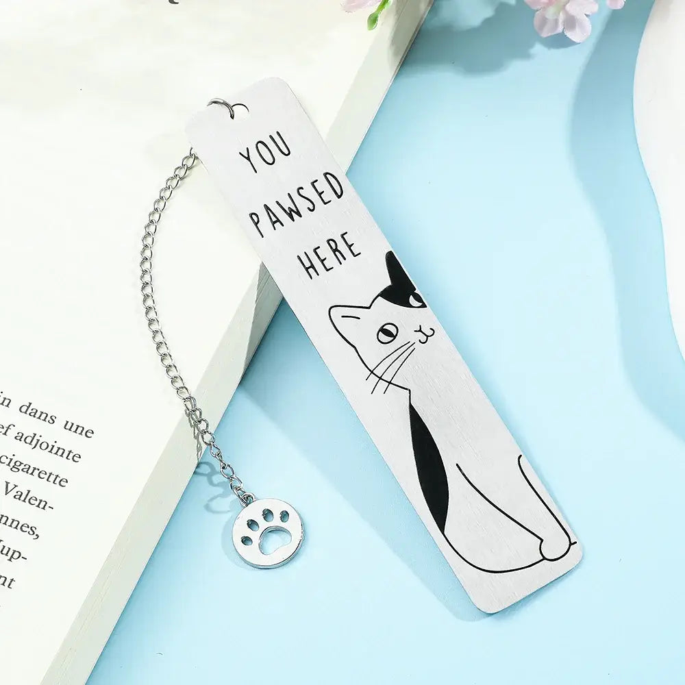 playful cat bookmark adding charm to books