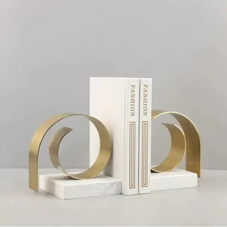decorative marble bookend accent