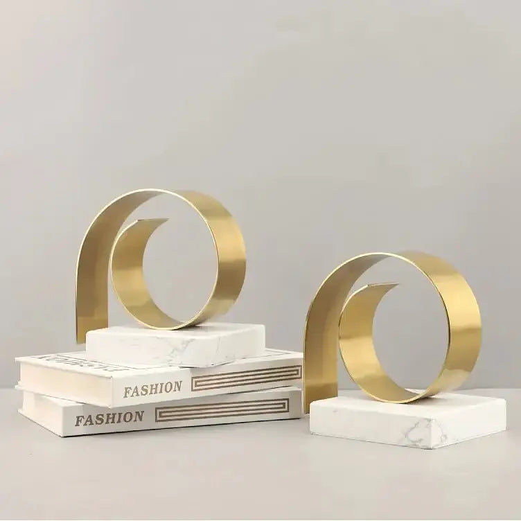 stylish marble bookend for shelves