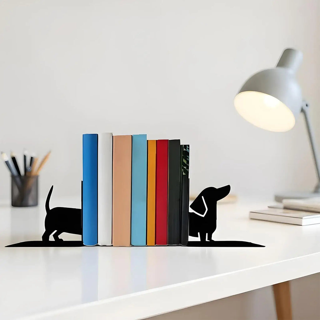 black animal bookends for home decor