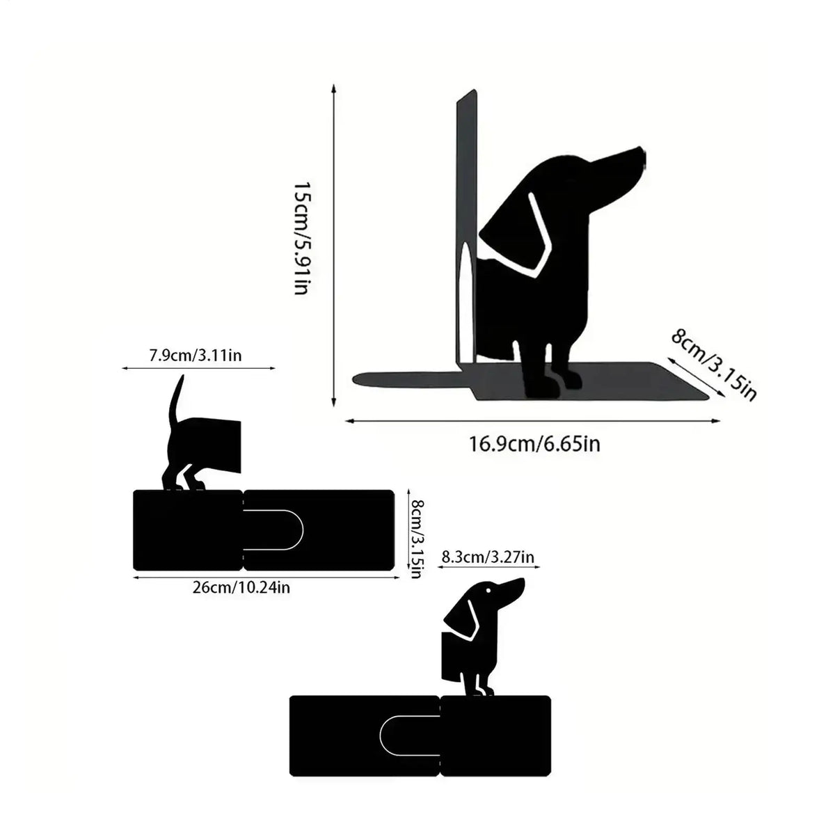 whimsical animal-shaped bookends