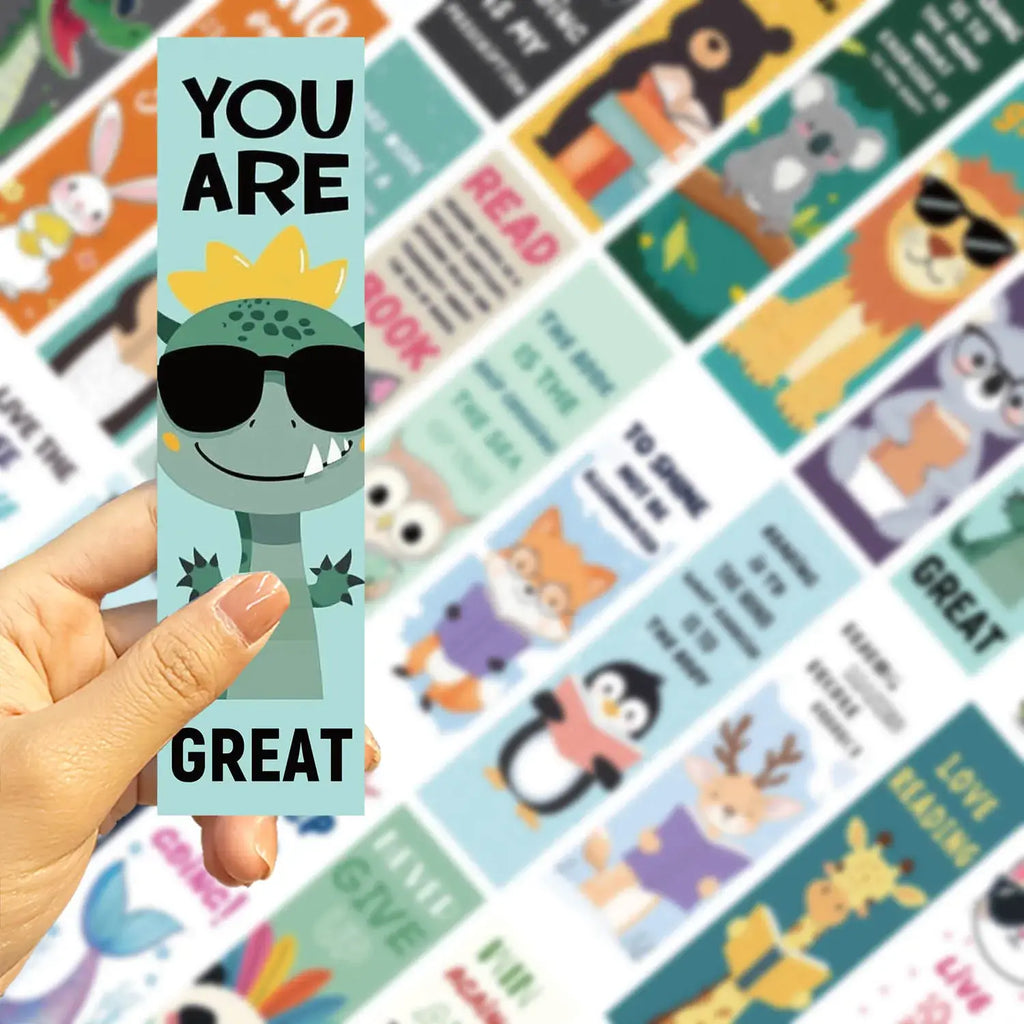 cute bookmarks featuring animals