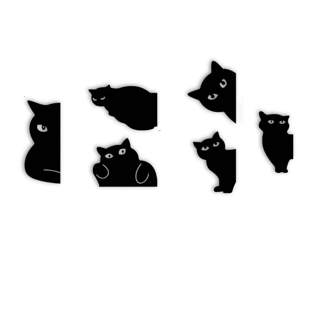 Cute Black Cat Magnetic Bookmark