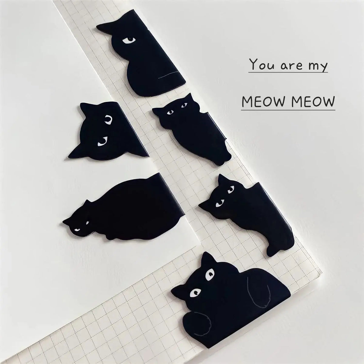 unique magnetic bookmark with cat design