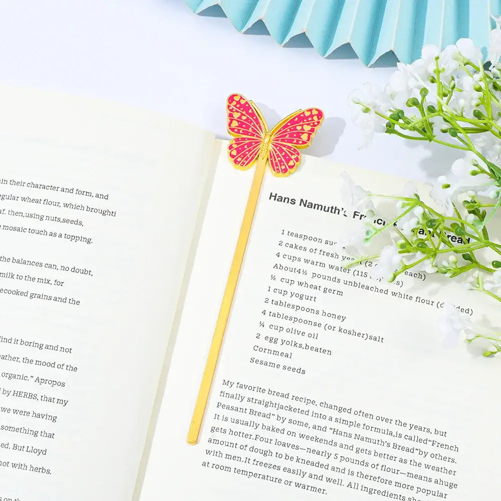 colorful butterfly bookmark