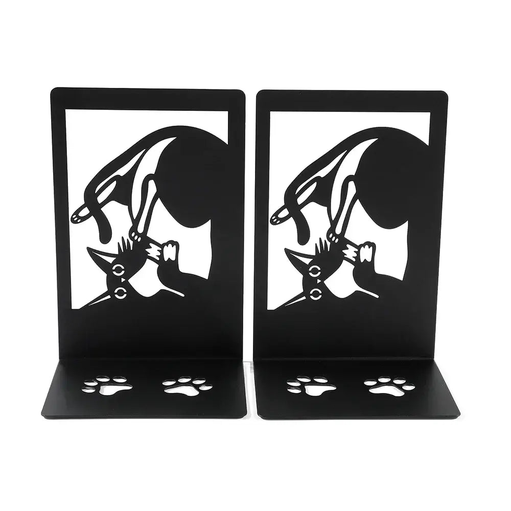 whimsical cat-shaped bookend for decoration