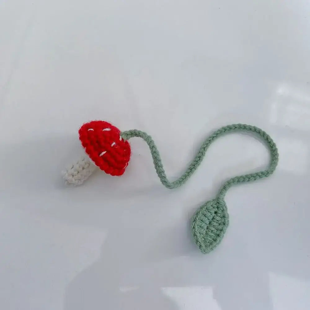 whimsical crochet bookmark for literature fans