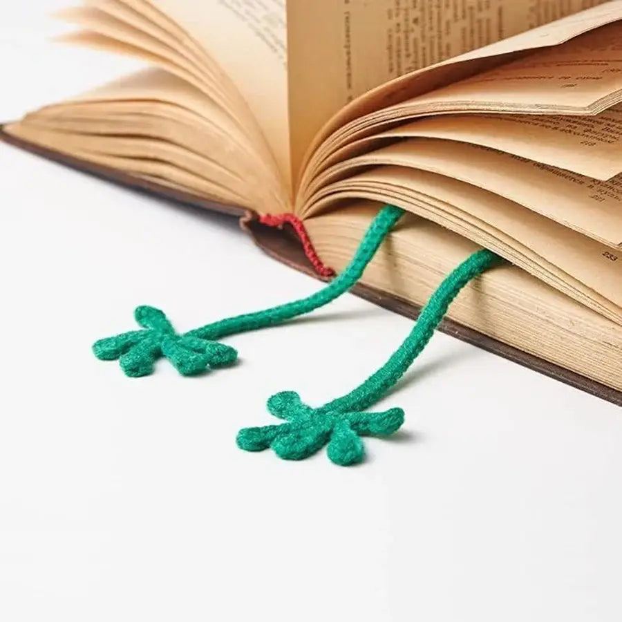 colorful crochet page markers