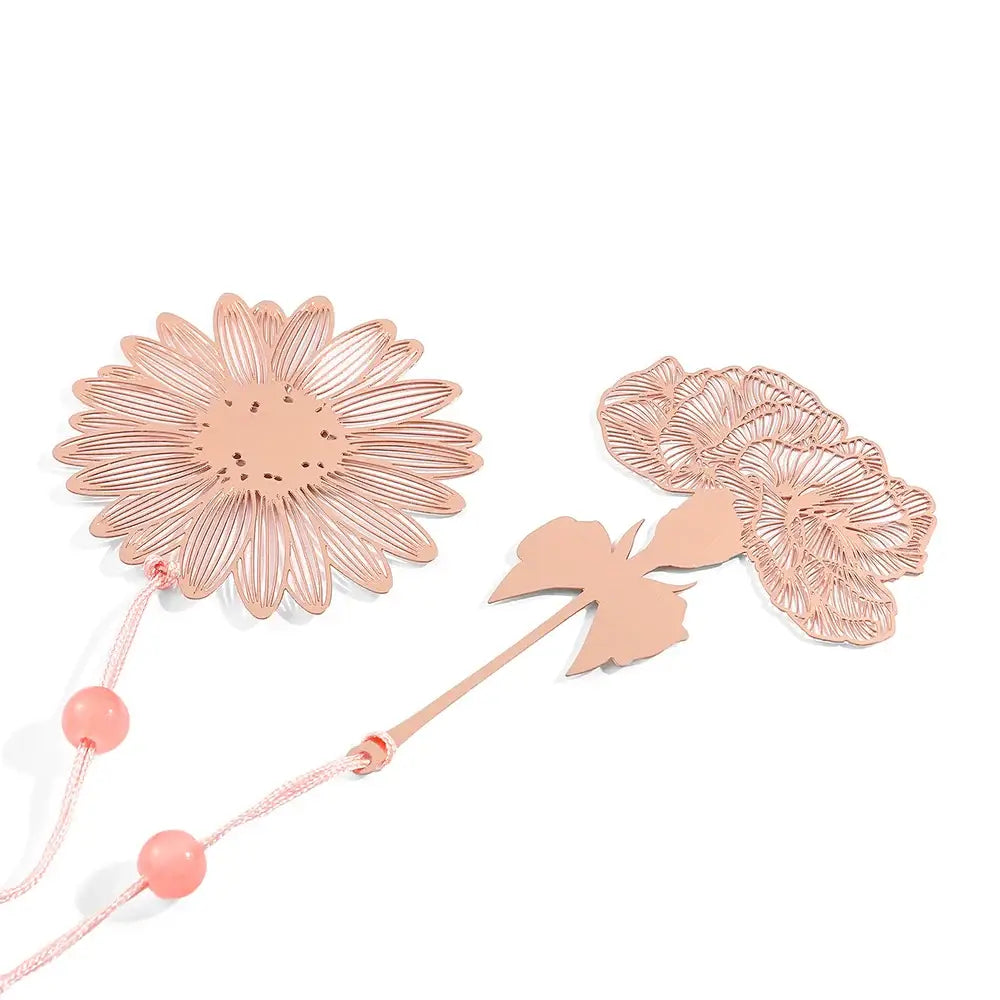 pretty flower bookmarks for readers