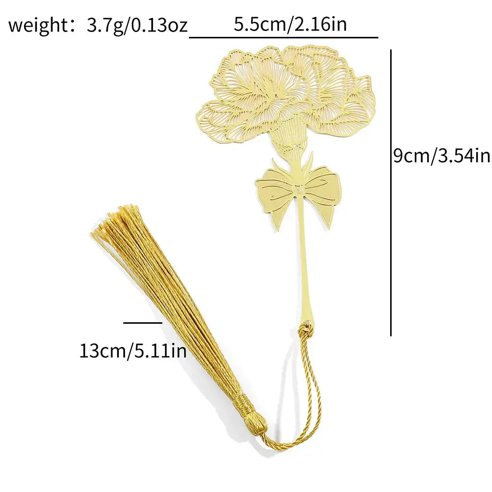 playful page markers with flower shapes