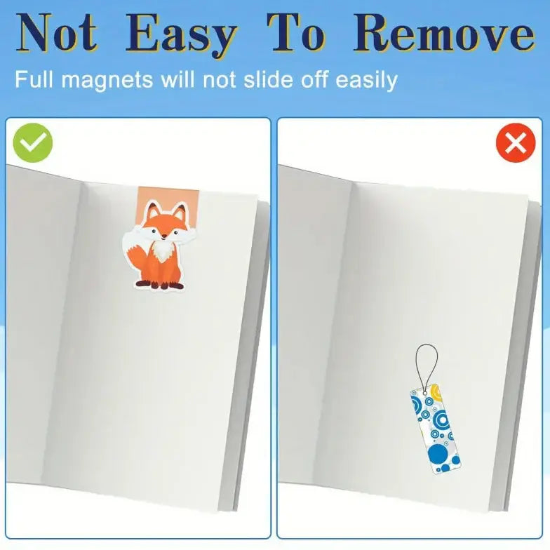funny magnetic bookmarks in various designs