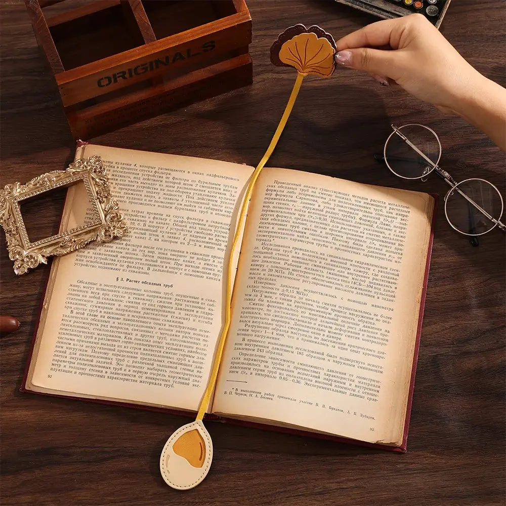 adorable leather page markers