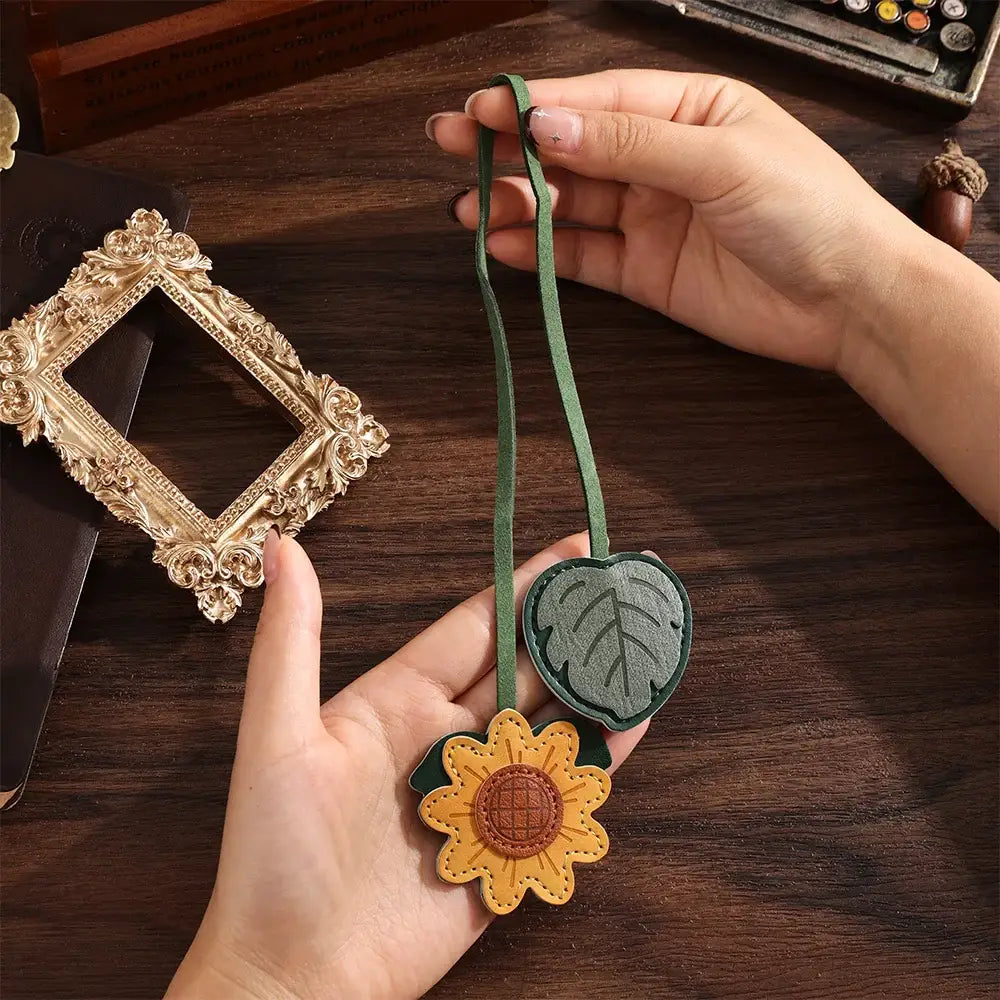 magnetic bookmarks in leather
