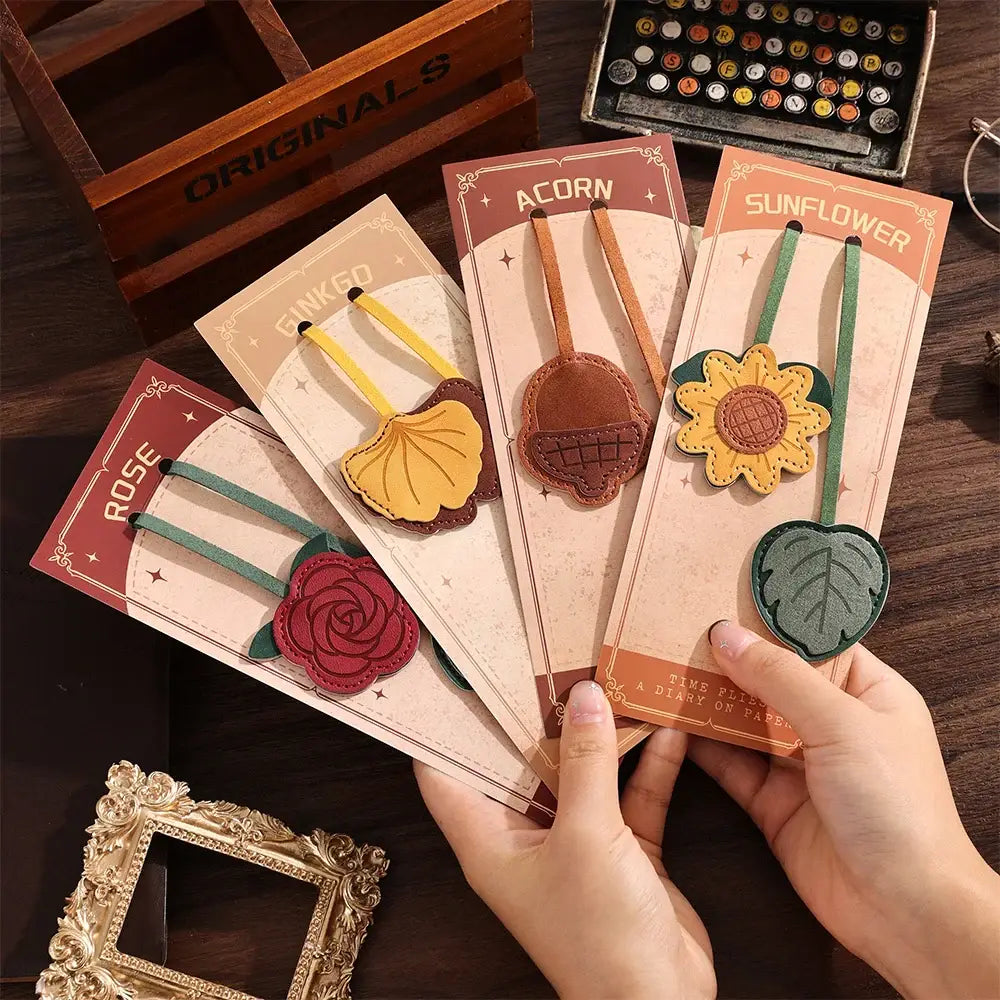 cute leather bookmarks