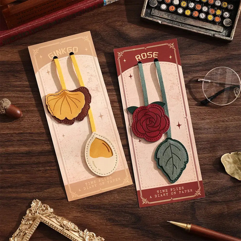 vibrant leather bookmarks for books