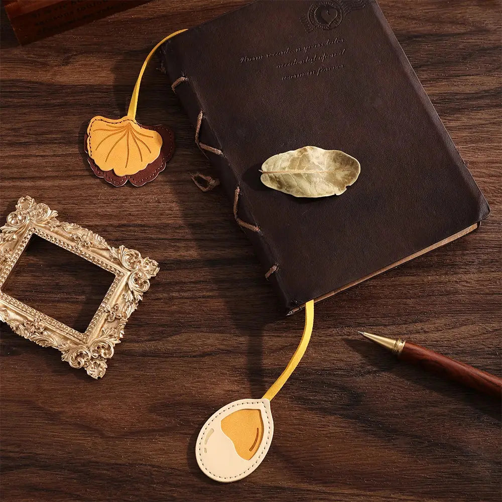 colorful leather magnetic bookmarks