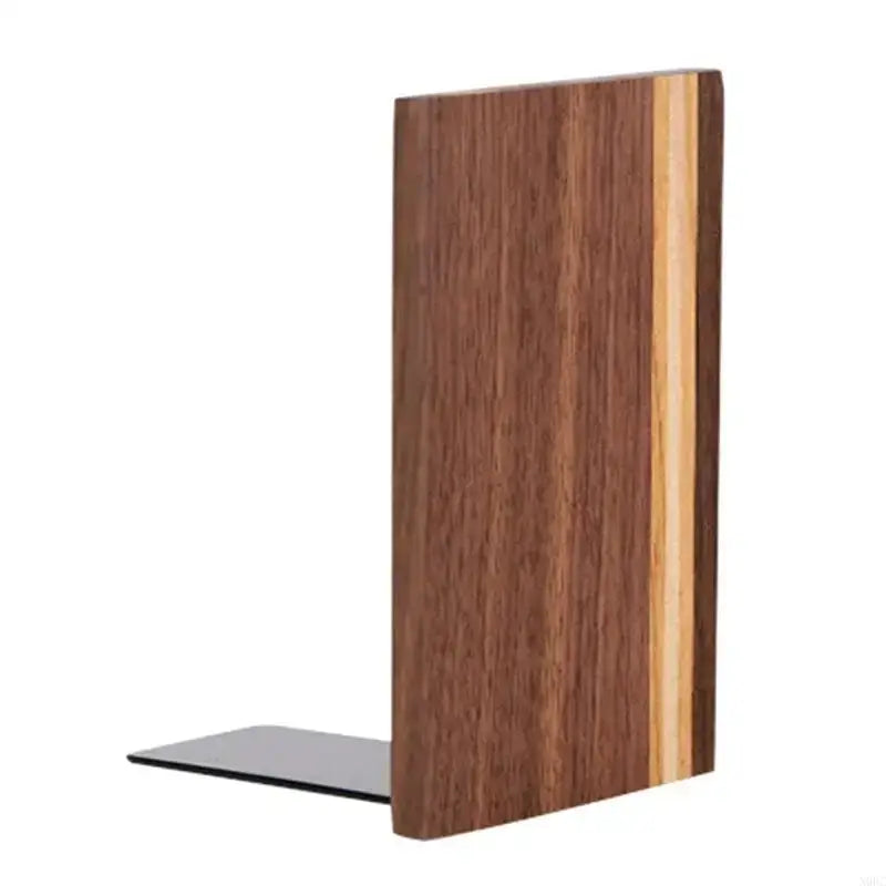 dark wood bookend for holding books upright