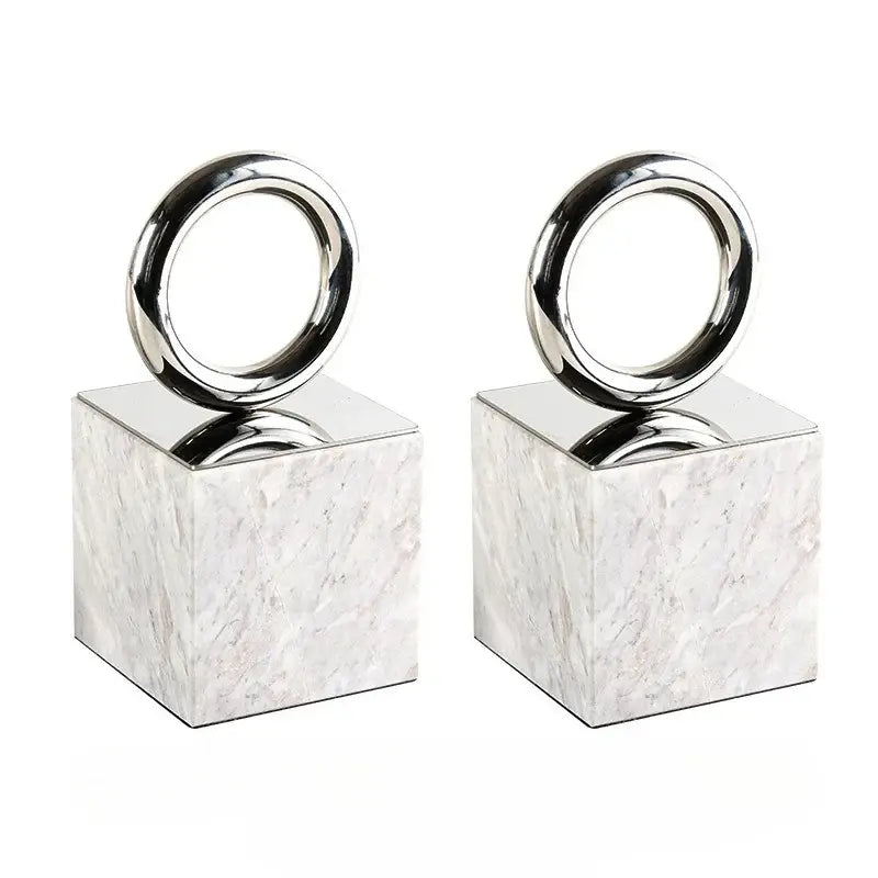 Decorative marble bookend