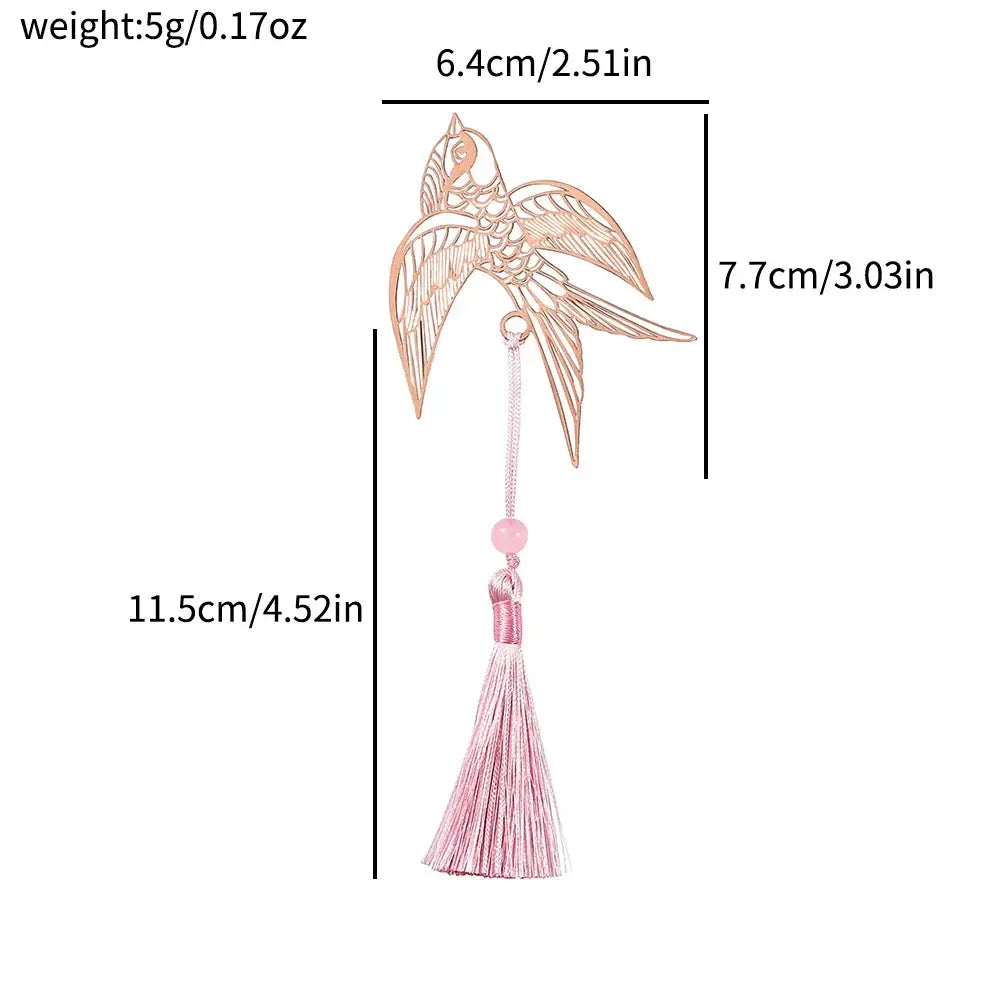 decorative page markers in metal