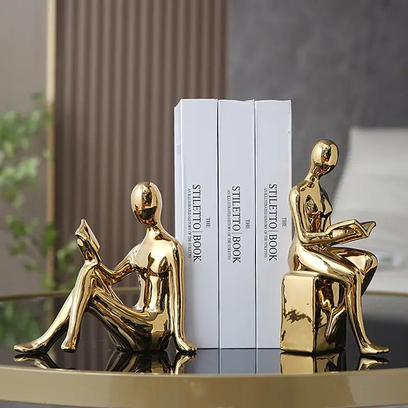 artistic bookend for modern interior
