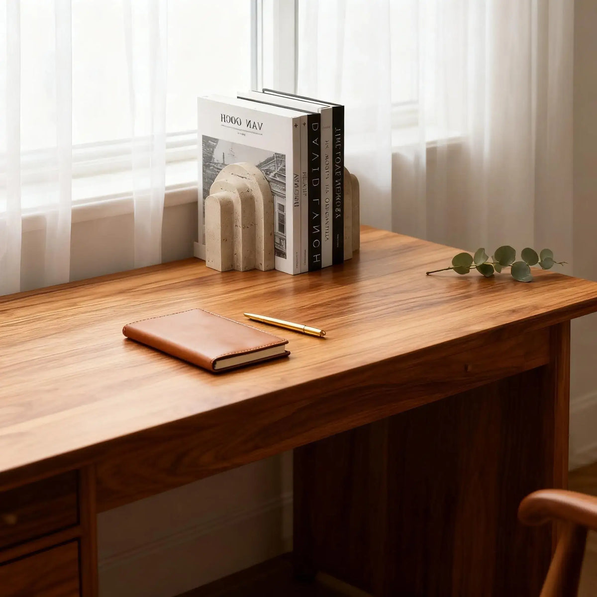 natural stone bookend for books