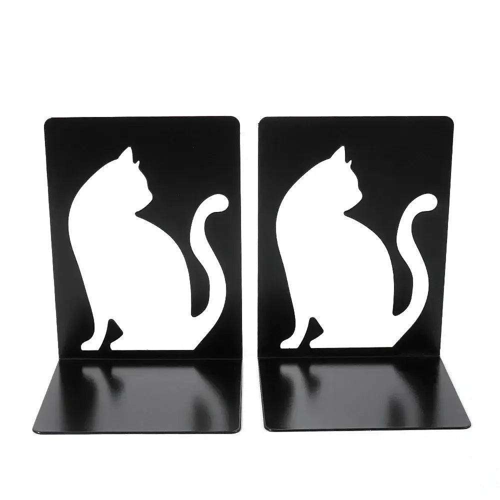 unique cat shaped bookend to organize your library