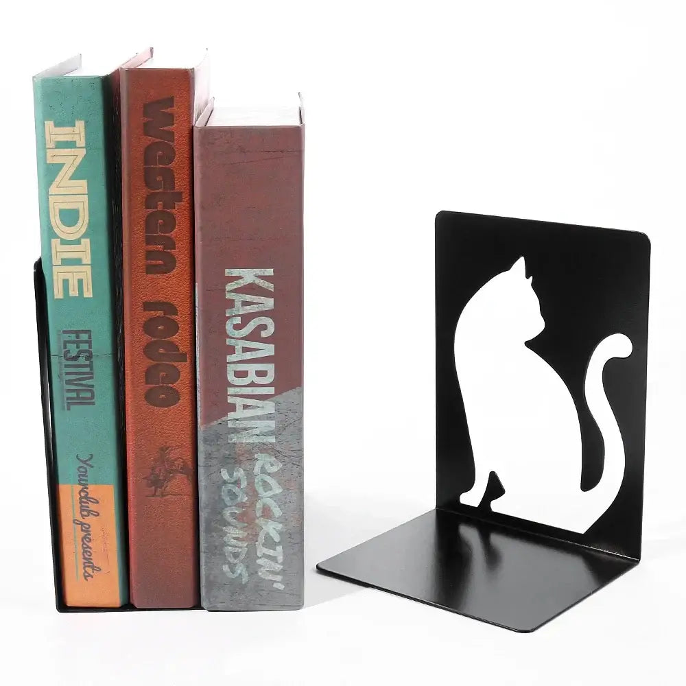 Designer cat bookend
