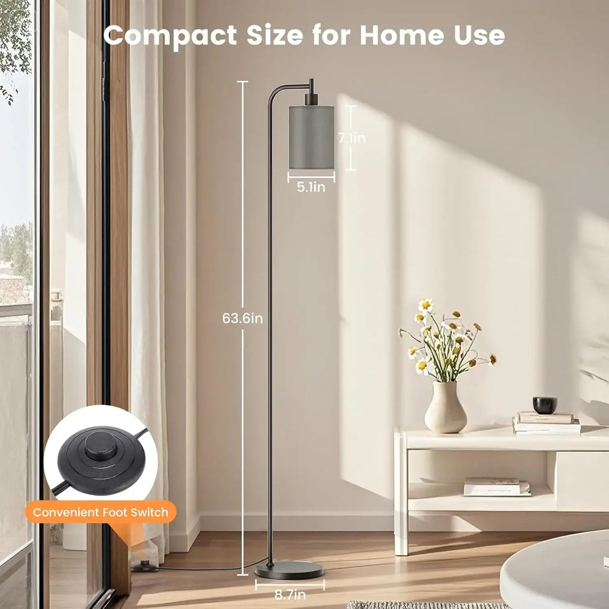 adjustable reading lamp with dimming feature