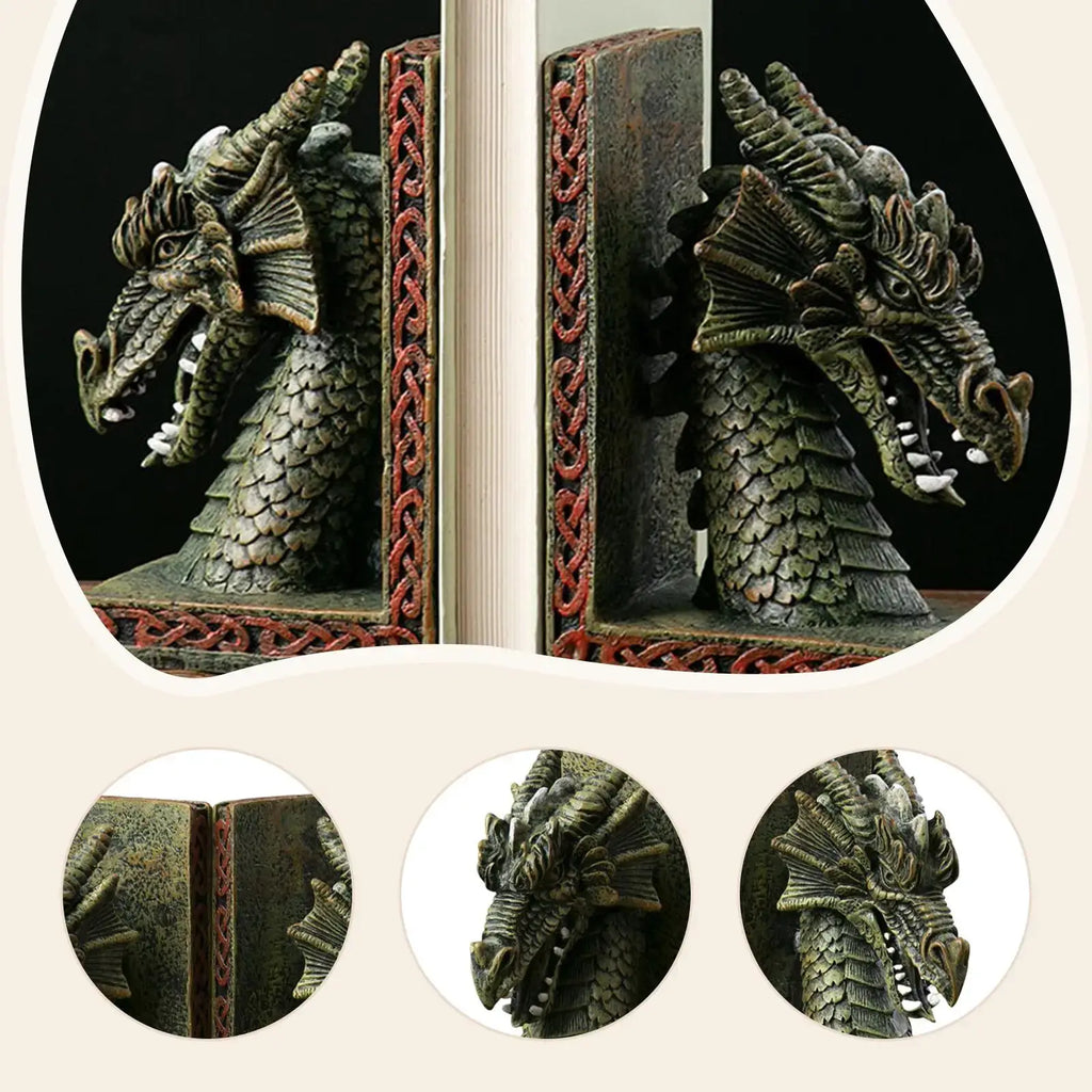 unique dragon shaped book holder