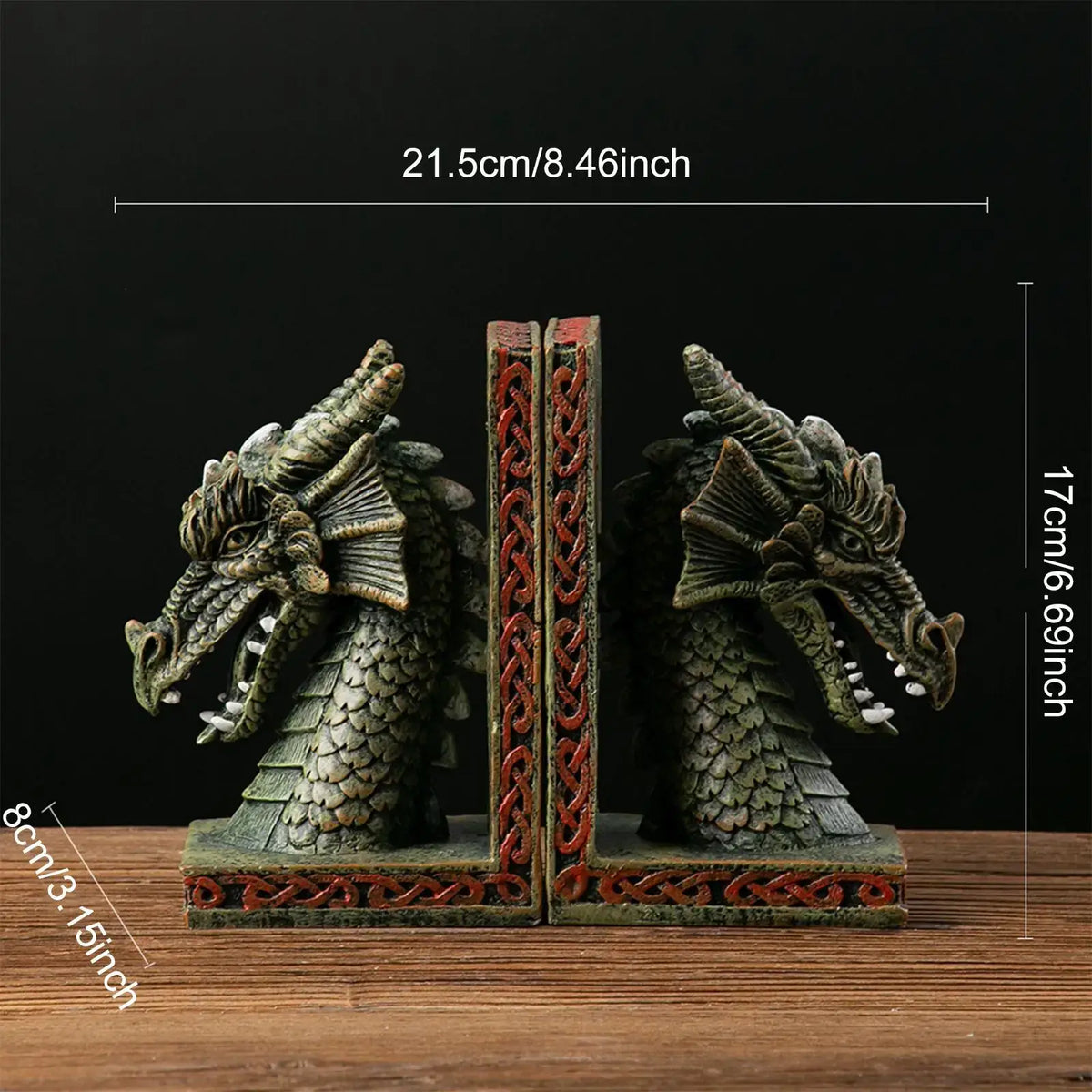 decorative dragon book holder