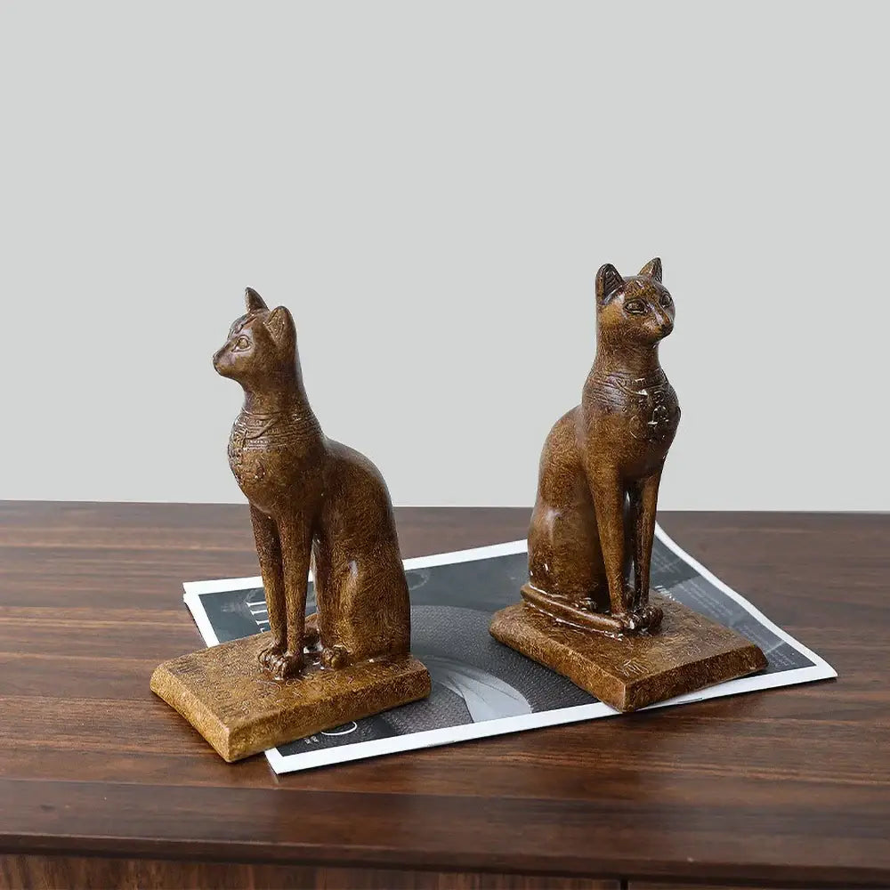 stylish Egyptian cat inspired bookend