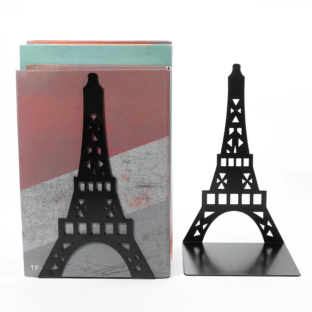 metal bookend Eiffel Tower design