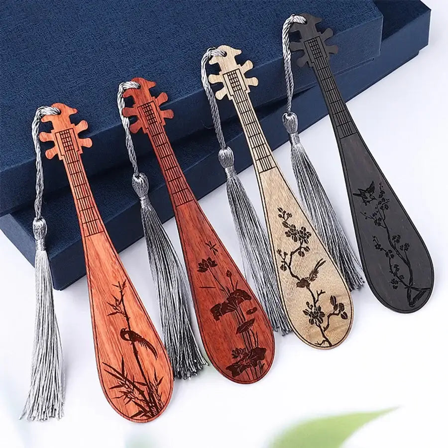 engraved wooden bookmarks for book lovers