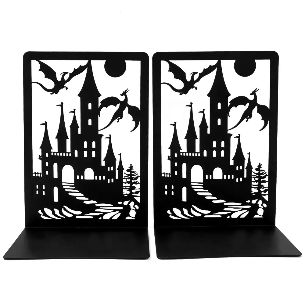 Fantasy dragon metal bookend