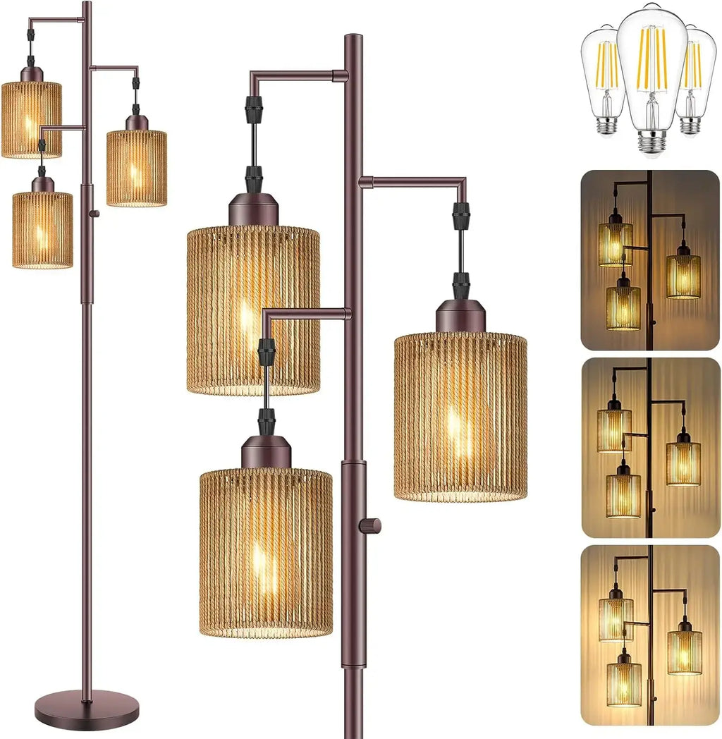 elegant floor lamp with soft illumination