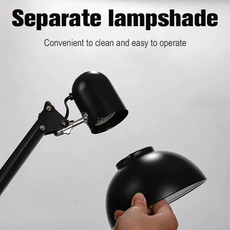 sleek floor lamp with reading light feature