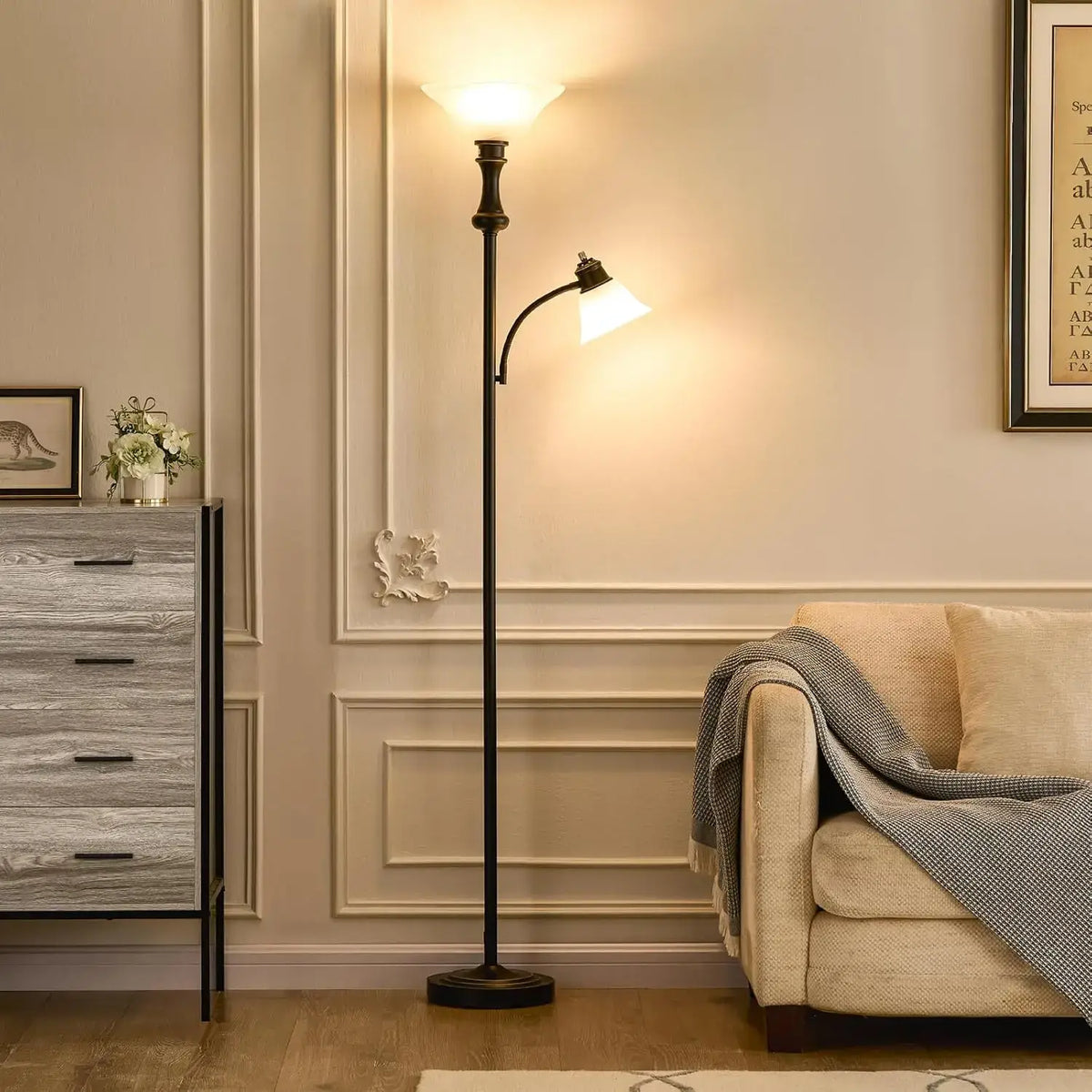 Floor Lamp with Reading Light