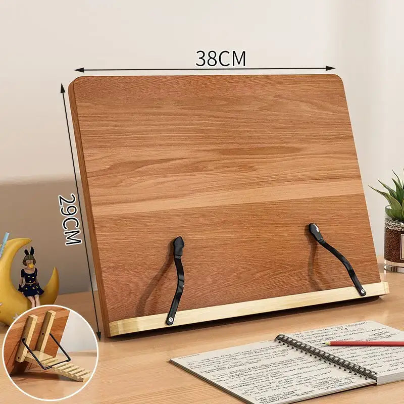 natural wood book rest